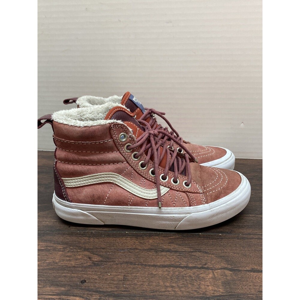 vans sk8 hi mte red suede